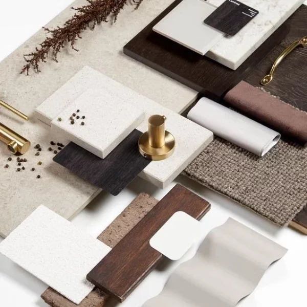 image moodboard de matériaux